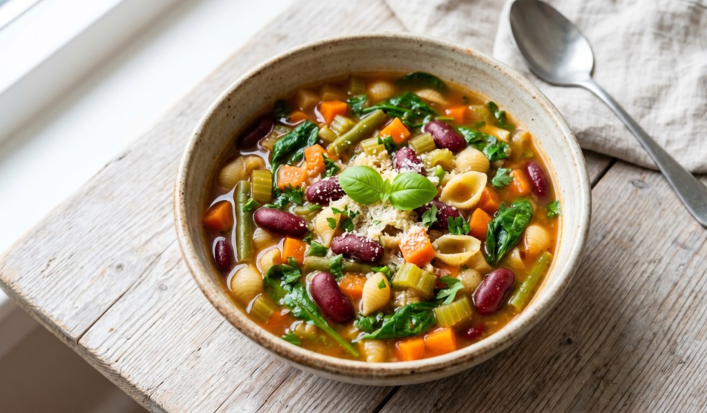 Minestrone Soup — slow-cooked Italian vegetable soup